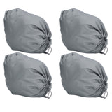 4PCS Car Rearview Mirror Protective Cover 190T Polyester Taffeta Faucet Frost Guard CoverGrey