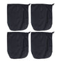 4PCS Car Rearview Mirror Protective Cover 190T Polyester Taffeta Faucet Frost Guard CoverBlack