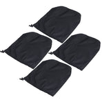 4PCS Car Rearview Mirror Protective Cover 190T Polyester Taffeta Faucet Frost Guard CoverBlack
