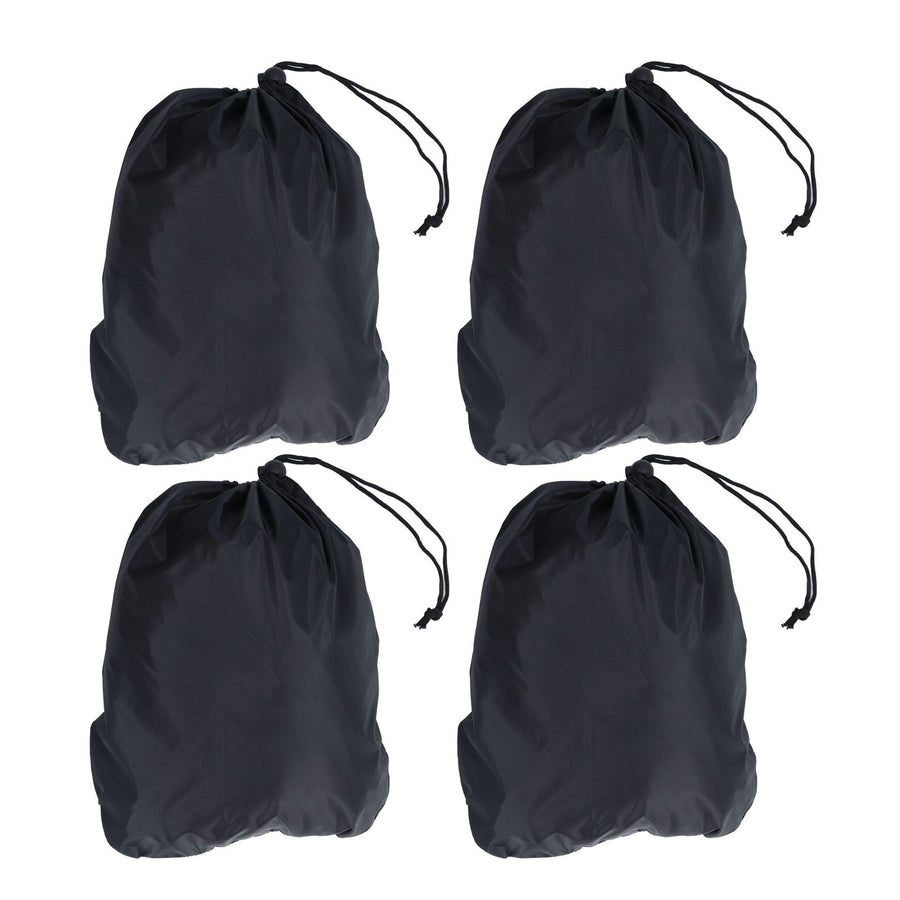 4PCS Car Rearview Mirror Protective Cover 190T Polyester Taffeta Faucet Frost Guard CoverBlack
