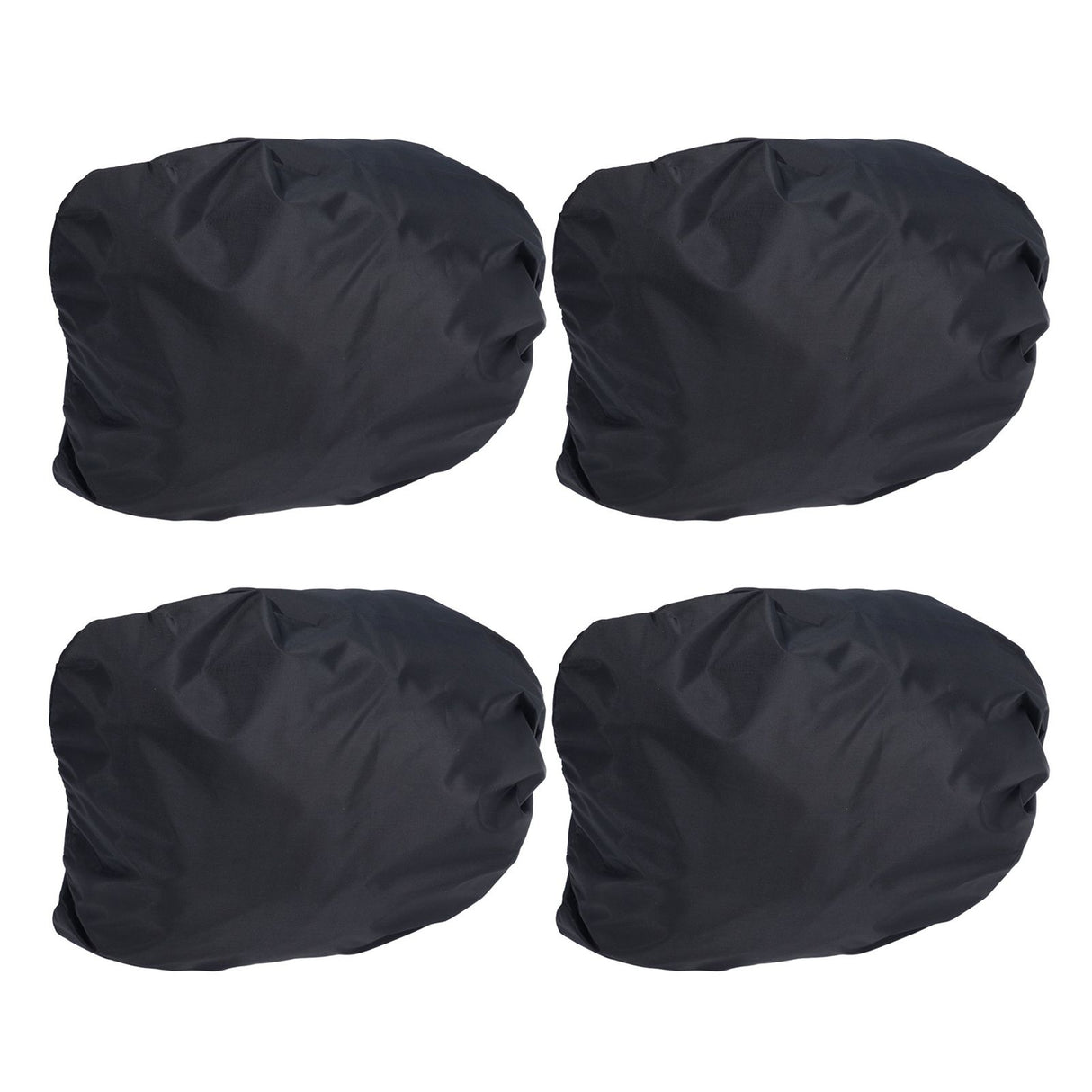 4PCS Car Rearview Mirror Protective Cover 190T Polyester Taffeta Faucet Frost Guard CoverBlack