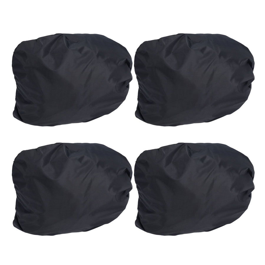 4PCS Car Rearview Mirror Protective Cover 190T Polyester Taffeta Faucet Frost Guard CoverBlack