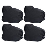 4PCS Car Rearview Mirror Protective Cover 190T Polyester Taffeta Faucet Frost Guard CoverBlack - Low Angle