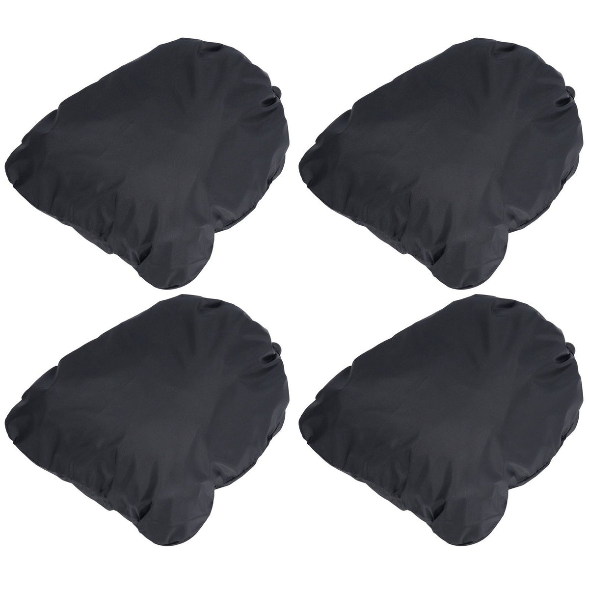 4PCS Car Rearview Mirror Protective Cover 190T Polyester Taffeta Faucet Frost Guard CoverBlack