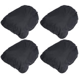 4PCS Car Rearview Mirror Protective Cover 190T Polyester Taffeta Faucet Frost Guard CoverBlack - Extra Image