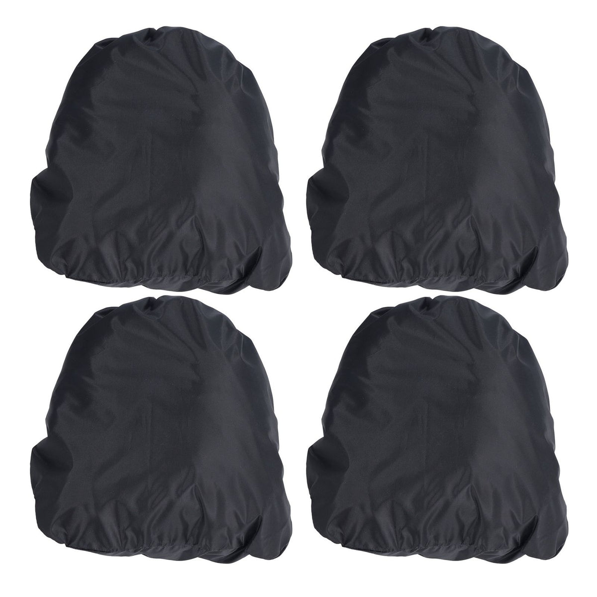 4PCS Car Rearview Mirror Protective Cover 190T Polyester Taffeta Faucet Frost Guard CoverBlack