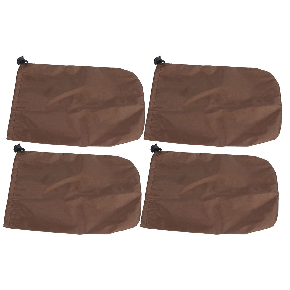 4PCS Car Rearview Mirror Protective Cover 190T Polyester Taffeta Faucet Frost Guard CoverBrown