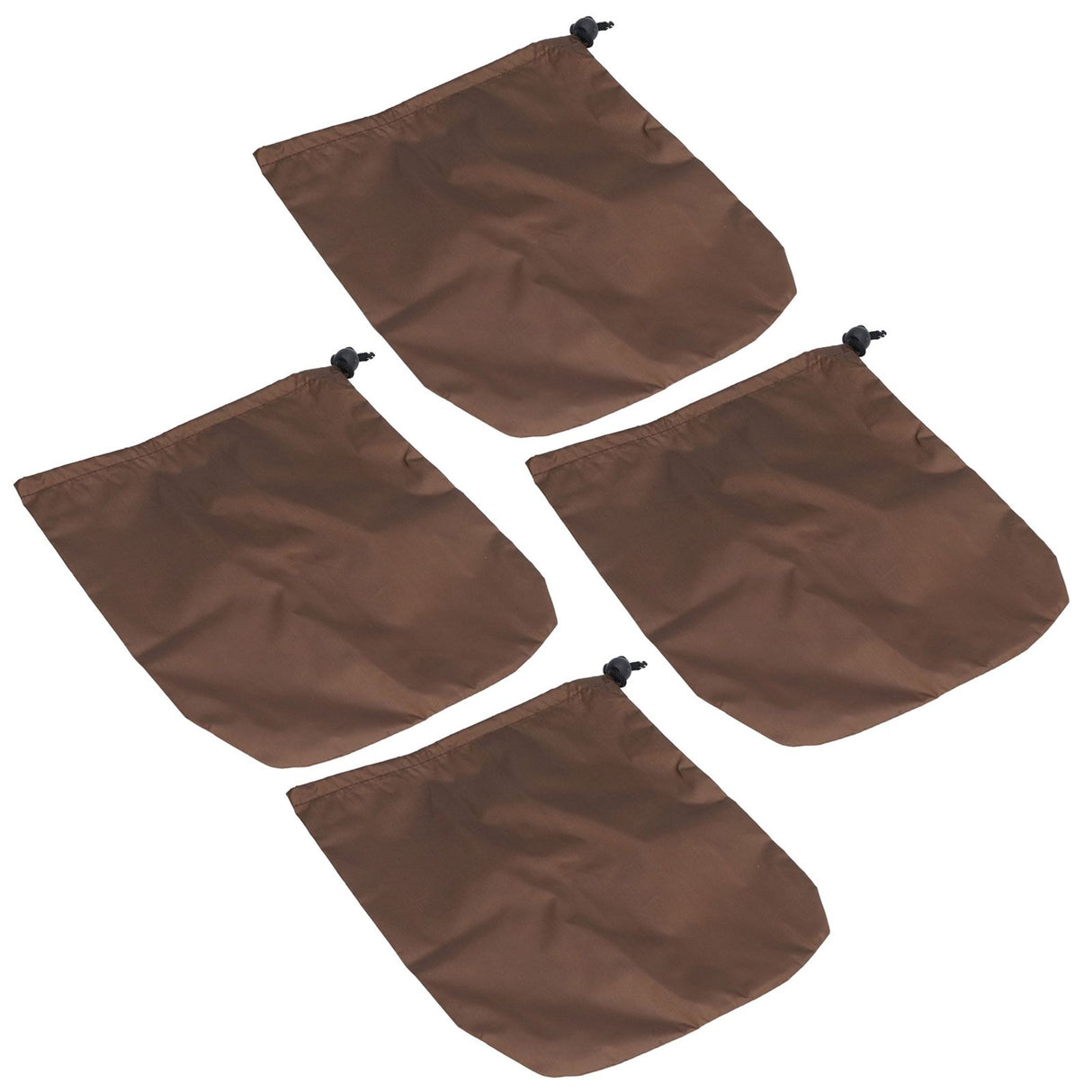 4PCS Car Rearview Mirror Protective Cover 190T Polyester Taffeta Faucet Frost Guard CoverBrown