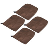 4PCS Car Rearview Mirror Protective Cover 190T Polyester Taffeta Faucet Frost Guard CoverBrown - 45-Degree Angle