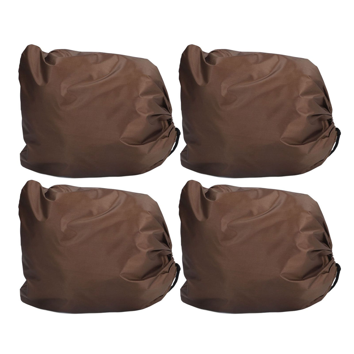 4PCS Car Rearview Mirror Protective Cover 190T Polyester Taffeta Faucet Frost Guard CoverBrown