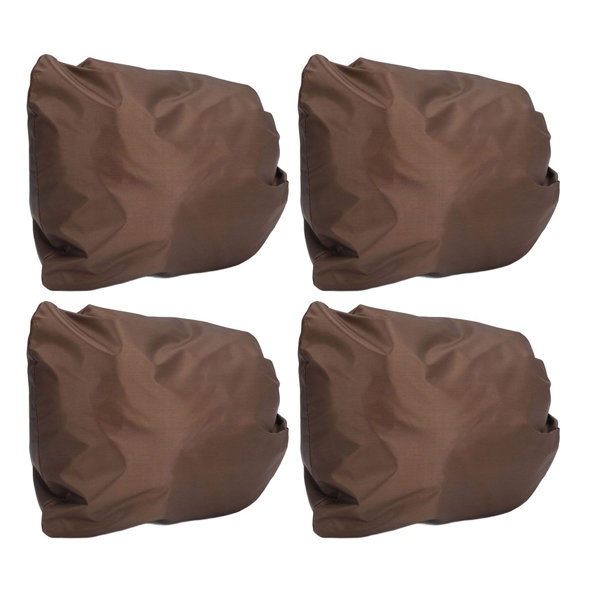 4PCS Car Rearview Mirror Protective Cover 190T Polyester Taffeta Faucet Frost Guard CoverBrown