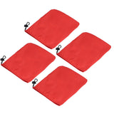 4PCS Car Rearview Mirror Protective Cover 190T Polyester Taffeta Faucet Frost Guard CoverRed - 45-Degree Angle