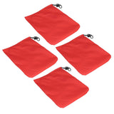 4PCS Car Rearview Mirror Protective Cover 190T Polyester Taffeta Faucet Frost Guard CoverRed