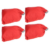 4PCS Car Rearview Mirror Protective Cover 190T Polyester Taffeta Faucet Frost Guard CoverRed - Extra Image