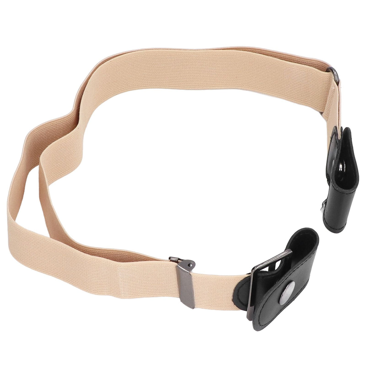 Buckle Free Stretch Belt Adjustable Japanese Lazy Invisible Traceless Belts for WomenKhaki