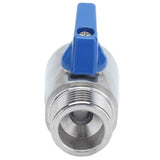 5/8 Inch BSP PN63 Mini Ball Valve 304 Stainless Steel Mini Sanitary Female To Male Ball Valve for Beer Homebrew Tap Head - Rear View