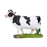 Animals Figures Statue Resin Miniature Cow Figurines for Desktop Garden Decoration