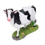 Animals Figures Statue Resin Miniature Cow Figurines for Desktop Garden Decoration