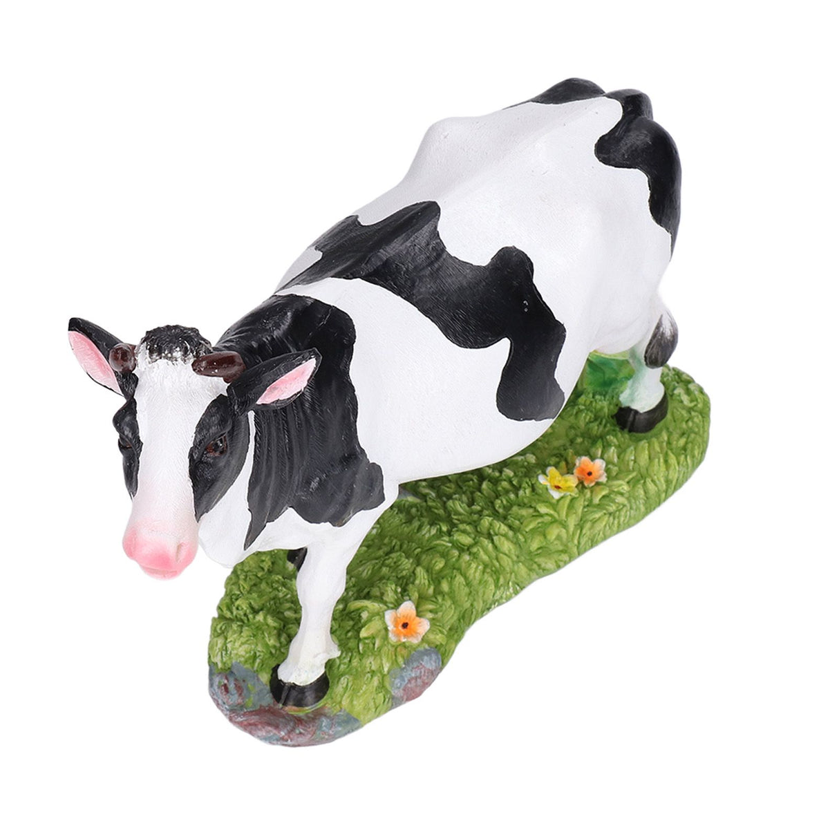 Animals Figures Statue Resin Miniature Cow Figurines for Desktop Garden Decoration