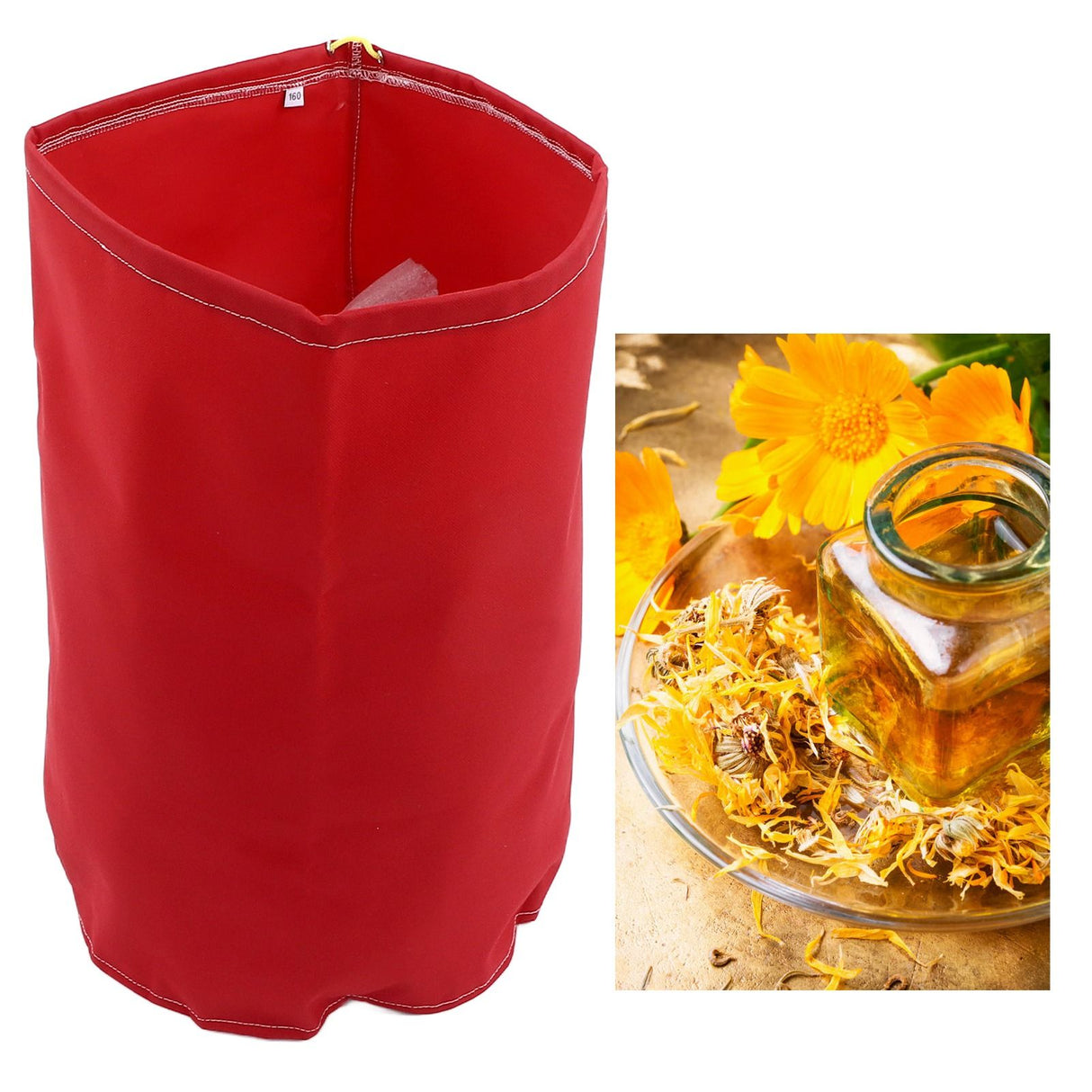 5 Gallons Filter Bag Ice Herbal Bags Plant Filter Essence Extraction Kit with Drawstring