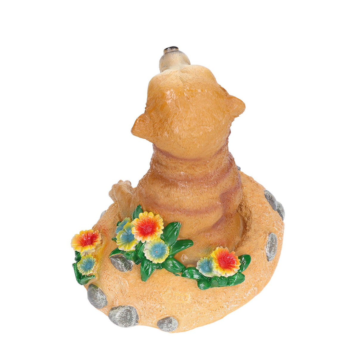 Straw Hat Meerkat Ornaments Meerkat Garden Statue Flower Pot Decoration Resin Crafts for Lawn Garden Yard