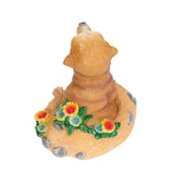 Straw Hat Meerkat Ornaments Meerkat Garden Statue Flower Pot Decoration Resin Crafts for Lawn Garden Yard