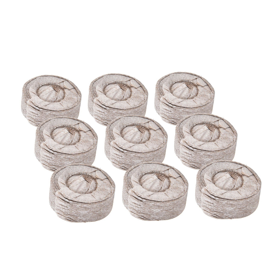 50Pcs Compressed Peat Block Cultivation and Nursery Nutrient Block Soil for Plant Flower VegetablesΦ40 X 10 mm