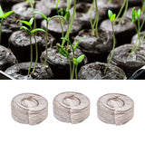 50Pcs Compressed Peat Block Cultivation and Nursery Nutrient Block Soil for Plant Flower VegetablesΦ40 X 10 mm - Extra Image