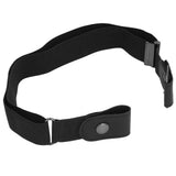 Buckle Free Stretch Belt Adjustable Japanese Invisible Traceless Belts for Women and MenBlack