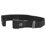 Buckle Free Stretch Belt Adjustable Japanese Invisible Traceless Belts for Women and MenBlack - Side View