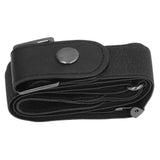 Buckle Free Stretch Belt Adjustable Japanese Invisible Traceless Belts for Women and MenBlack