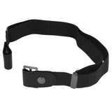Buckle Free Stretch Belt Adjustable Japanese Invisible Traceless Belts for Women and MenBlack