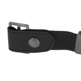 Buckle Free Stretch Belt Adjustable Japanese Invisible Traceless Belts for Women and MenBlack - Extra Image