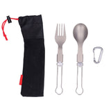Camping Cutlery Set Camping Foldable Spoon Fork Portable Travel Tableware for Outdoor Picnic