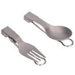 Camping Cutlery Set Camping Foldable Spoon Fork Portable Travel Tableware for Outdoor Picnic