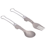 Camping Cutlery Set Camping Foldable Spoon Fork Portable Travel Tableware for Outdoor Picnic