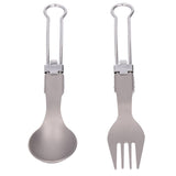Camping Cutlery Set Camping Foldable Spoon Fork Portable Travel Tableware for Outdoor Picnic