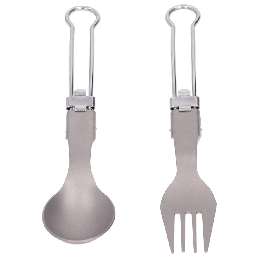 Camping Cutlery Set Camping Foldable Spoon Fork Portable Travel Tableware for Outdoor Picnic