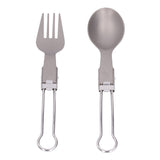Camping Cutlery Set Camping Foldable Spoon Fork Portable Travel Tableware for Outdoor Picnic