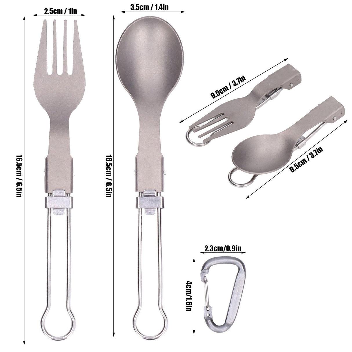 Camping Cutlery Set Camping Foldable Spoon Fork Portable Travel Tableware for Outdoor Picnic