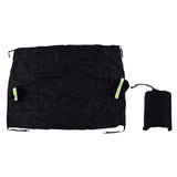 Windshield Cover Waterproof Snowproof Large Coverage Area Universal Windshield Protector with Reflective StripsBlack