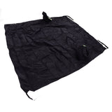 Windshield Cover Waterproof Snowproof Large Coverage Area Universal Windshield Protector with Reflective StripsBlack - Front View
