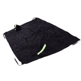 Windshield Cover Waterproof Snowproof Large Coverage Area Universal Windshield Protector with Reflective StripsBlack - Top-Down View