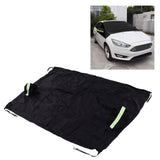 Windshield Cover Waterproof Snowproof Large Coverage Area Universal Windshield Protector with Reflective StripsBlack