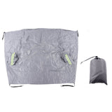 Windshield Cover Waterproof Snowproof Large Coverage Area Universal Windshield Protector with Reflective StripsGrey