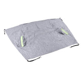 Windshield Cover Waterproof Snowproof Large Coverage Area Universal Windshield Protector with Reflective StripsGrey