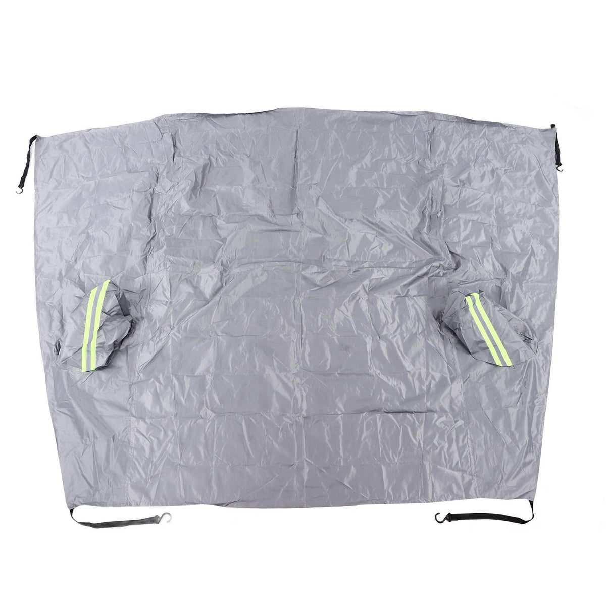 Windshield Cover Waterproof Snowproof Large Coverage Area Universal Windshield Protector with Reflective StripsGrey