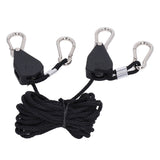 2PCS 1/8in Grow Light Rope Hanger Adjustable Heavy Duty Rope Clip Hanger High Strength Rope Hanger - Top-Down View
