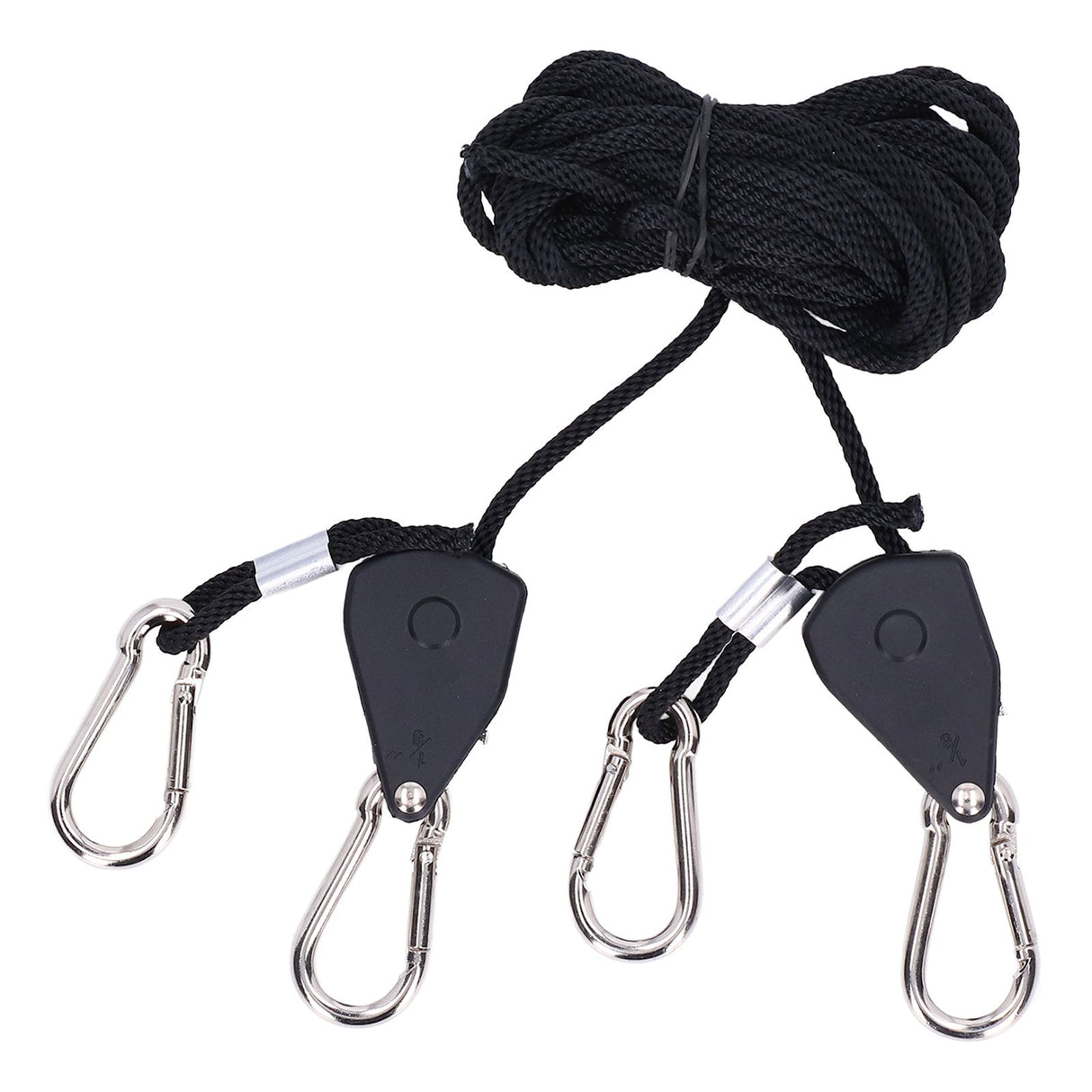 2PCS 1/8in Grow Light Rope Hanger Adjustable Heavy Duty Rope Clip Hanger High Strength Rope Hanger