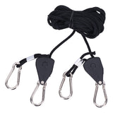 2PCS 1/8in Grow Light Rope Hanger Adjustable Heavy Duty Rope Clip Hanger High Strength Rope Hanger